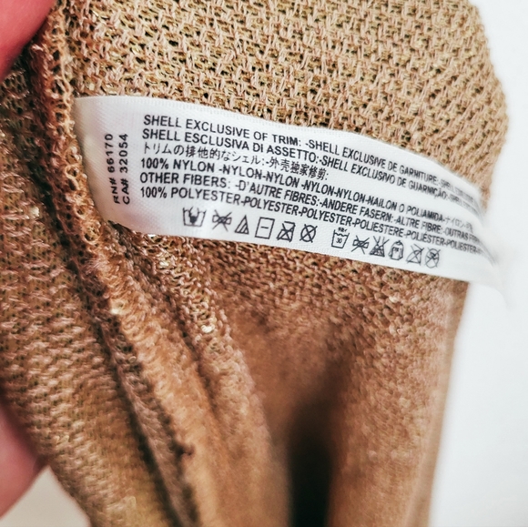 Free People Intimately gold sequin mini dress, size M - Picture 7 of 7